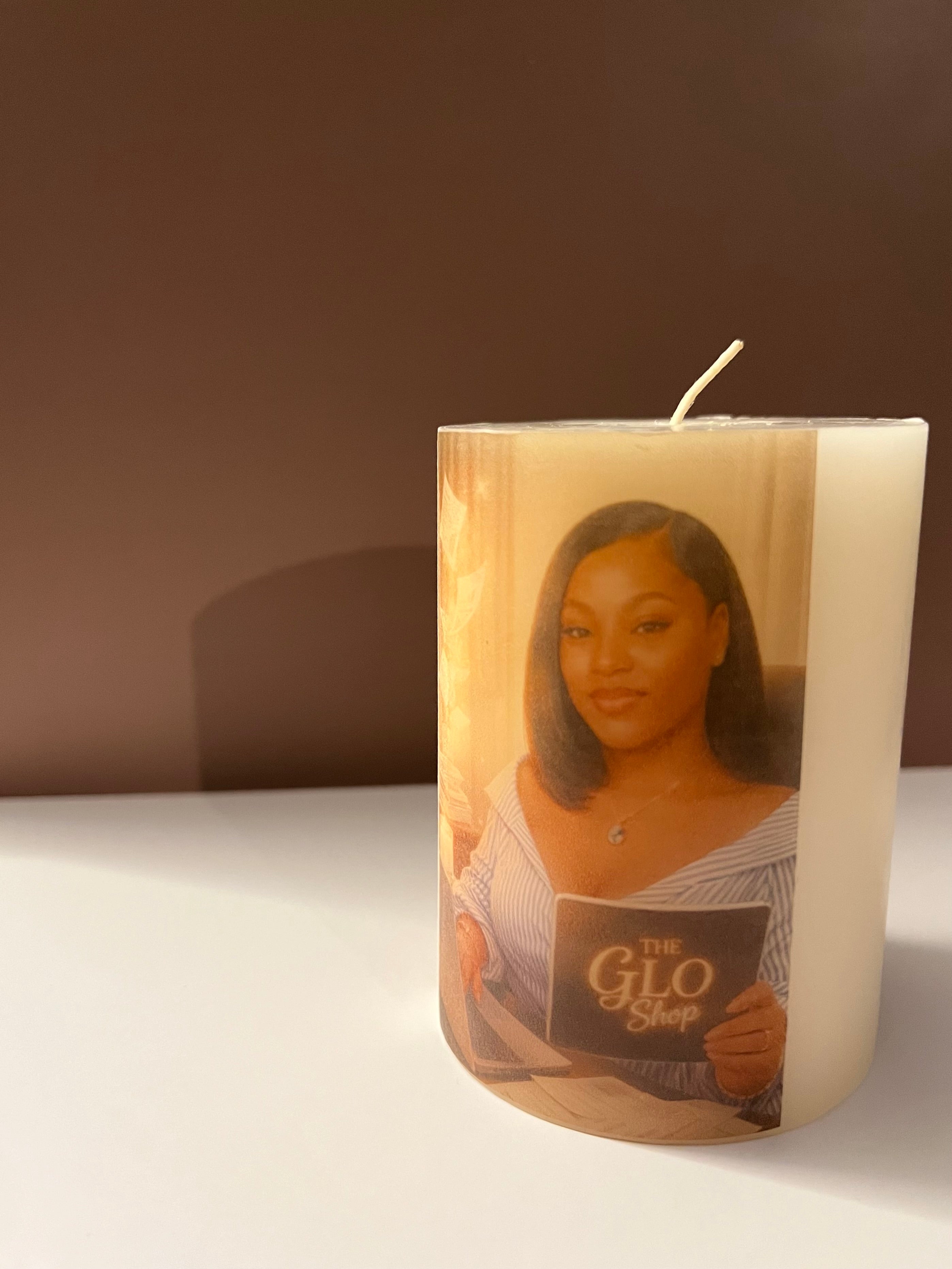 Customized Picture Pillar Candle